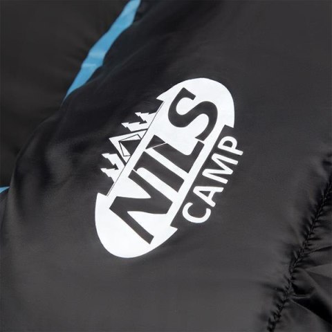 NILS CAMP NC2012 ŚPIWÓR CZARNO-NIEBIESKI 220 CM NILS CAMP