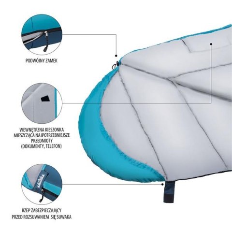 NILS CAMP NC2012 SZARO-NIEBIESKI ŚPIWÓR NILS CAMP