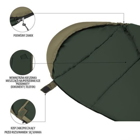 NILS CAMP NC2012 ZIELONY ŚPIWÓR NILS CAMP