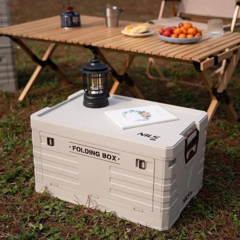NILS CAMP NCB4004 SKŁADANA SKRZYNIA KEMPINGOWA Z POKRYWĄ 50L NILS CAMP
