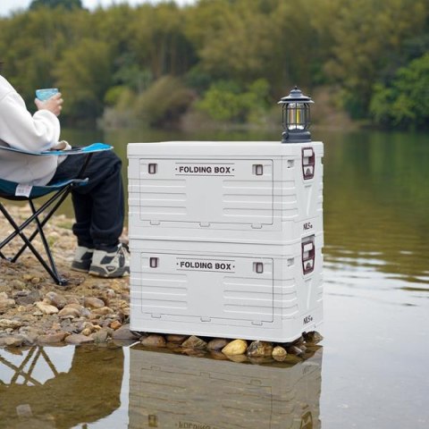 NILS CAMP NCB4004 SKŁADANA SKRZYNIA KEMPINGOWA Z POKRYWĄ 50L NILS CAMP