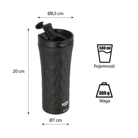 NILS CAMP NCB44 CZARNY KUBEK TERMICZNY NILS CAMP