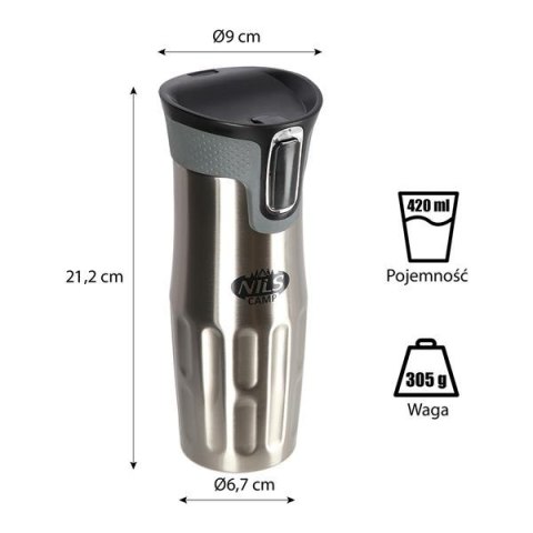 NILS CAMP NCC06 SREBRNY KUBEK TERMICZNY NILS CAMP