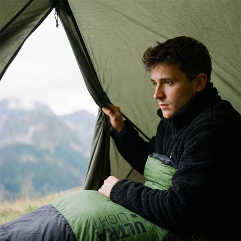 NILS CAMP NC1705 ŚPIWÓR ULTRA LIGHT CZARNO-ZIELONY NILS CAMP