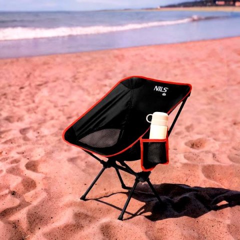 NILS CAMP NC3320 KRZESŁO SKŁADANE ULTRALIGHT CZARNE NILS CAMP