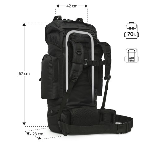 NILS CAMP NC3901 PLECAK TAKTYCZNY EAGLE CZARNY 70L NILS CAMP