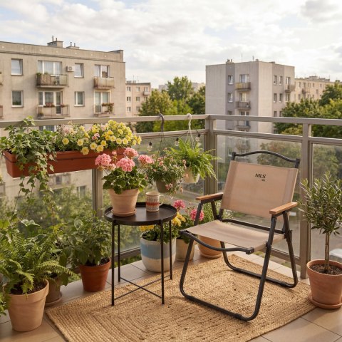 NILS CAMP NC4307 KRZESŁO SKŁADANE BEŻOWE NILS CAMP