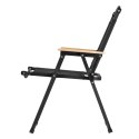 NILS CAMP NC4307 KRZESŁO SKŁADANE CZARNE NILS CAMP