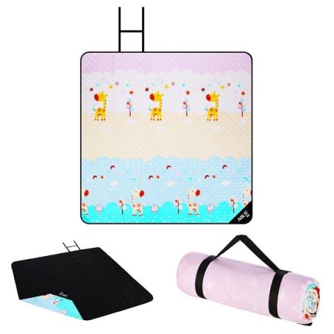 NILS CAMP NC8028 ŻYRAFA KOC PIKNIKOWY 195X200 CM NILS CAMP