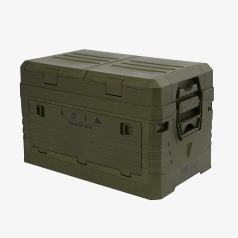 NILS CAMP NCB4003 SKŁADANA SKRZYNIA KEMPINGOWA Z POKRYWĄ ZIELONA 50L NILS CAMP